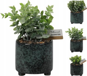 Sztuczna roślina w ceramicznej doniczce 20 cm