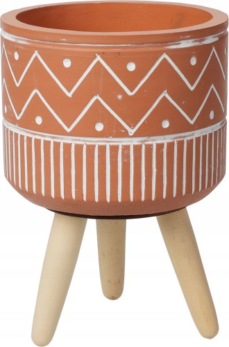 Osłonka cementowa na nóżkach 12 cm Terra