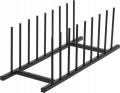 Suszarka na talerze metalowa czarna 34 x 12 cm