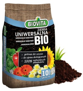 Ziemia uniwersalna do kwiatów roślin BIO naturalna 10L