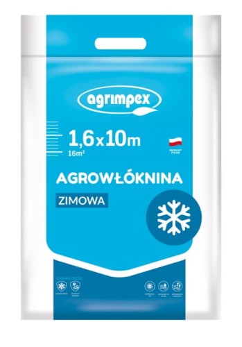 Agrowłóknina zimowa gruba 1,6m x 10m biała