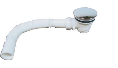 Syfon do płytkiego brodzika samoczyszczący biały