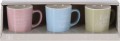 Kubki porcelanowe na kawę espresso zestaw 3 szt