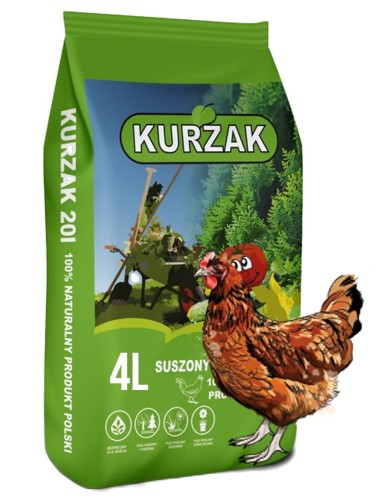 Kurzak suszony naturalny nawóz obornik 4L