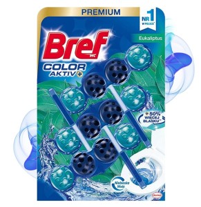 Zawieszka do toalety Bref Color Aktiv+ eukaliptus 3x50g
