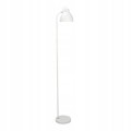 Lampa podłogowa metalowa biała loft 155 cm