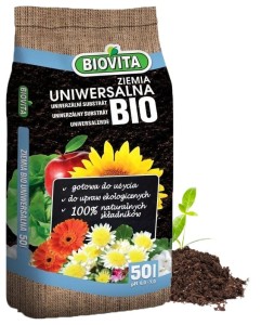 Ziemia uniwersalna do kwiatów roślin BIO naturalna 50L