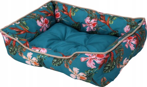 Legowisko dla zwierząt w kwiaty 50x40 cm