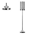 Świecznik z kryształkami glamour srebrny 67 cm