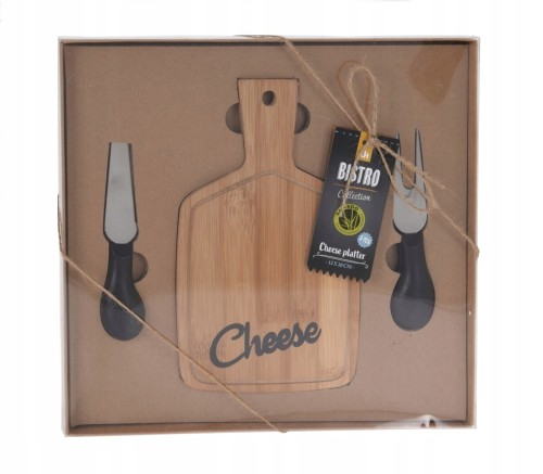 Deska do serwowania serów z nożami 20x12 cm