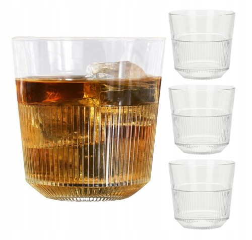 Zestaw szklanek do napojów 4 sztuki 270 ml