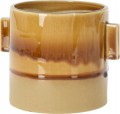 Osłonka ceramiczna na doniczkę okrągła 13,8 x 14 cm