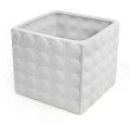 Doniczka ceramiczna na kwiaty 15 cm biała