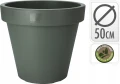 Doniczka ogrodowa plastikowa zielona 50 cm