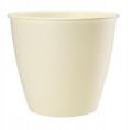 Doniczka okrągła plastikowa kremowa Azalia 13x12 cm