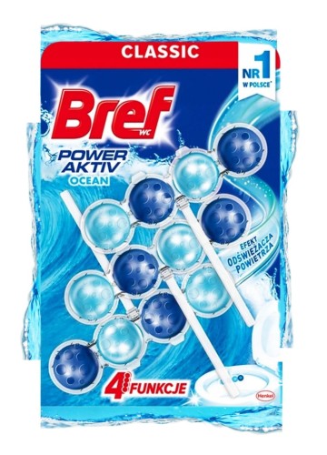 Zawieszka do WC Bref Power Aktiv ocean 3x50g