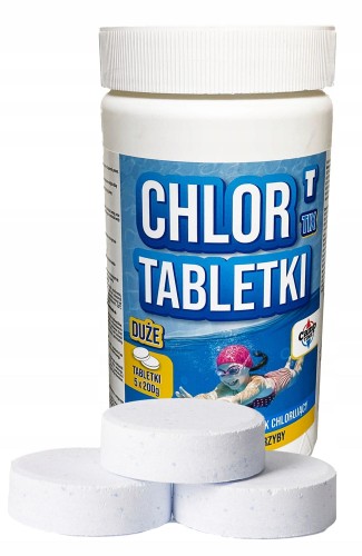 Chlortix tabletki duże do basenu na bakterie 200g/1kg 