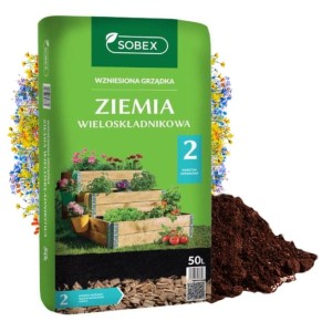 Ziemia do ogrodu grządka wzniesiona 50L