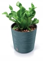 Doniczka z wkładem plastikowa brązowa Furu round 30 cm