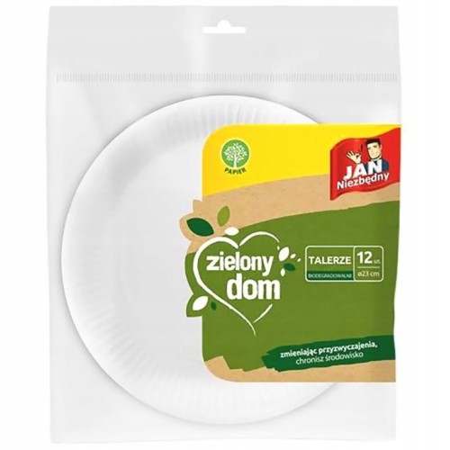 Jan Niezbędny talerze papierowe ekologiczne na grilla 12 szt
