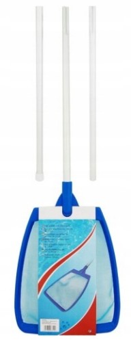 Podbierak z kijem do czyszczenia basenu 33 x 28 cm