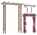 Pergola ogrodowa drewniana prosta 153x200 cm Frezja