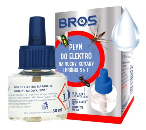 Płyn do Elektro na komary, muchy i mrówki 3w1 30ml
