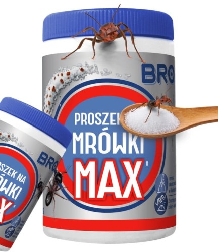 Bros MAX Preparat na mrówki trutka w proszku 100g