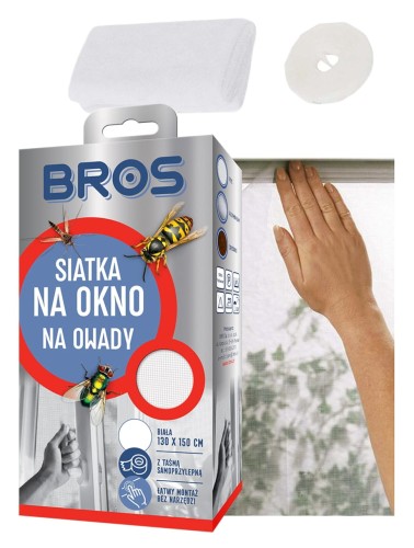 Siatka na drzwi przeciw owadom biała 140x220 cm