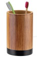 Kubek na szczoteczki brązowy 11 cm Wood