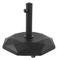 Podstawa pod parasol ogrodowy czarna 48 x 34 cm