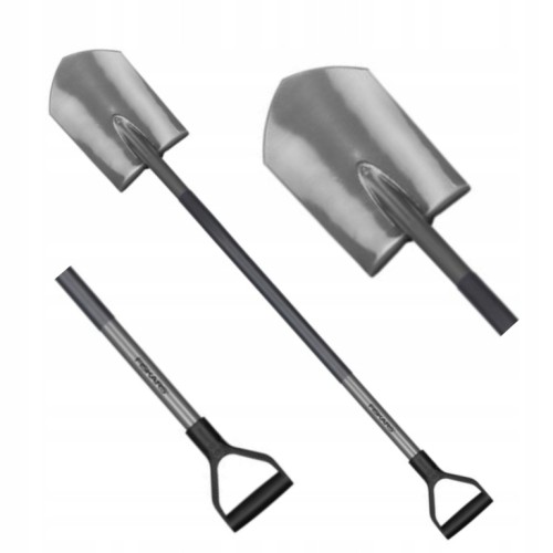 Szpadel ze stalowym trzonkiem ostry 125 cm