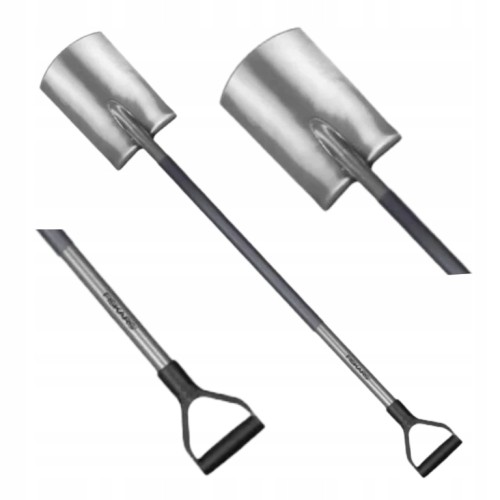 Szpadel prosty ze stalowym trzonkiem 125 cm