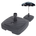 Stojak pod parasol ogrodowy grafitowy 40x40x10cm