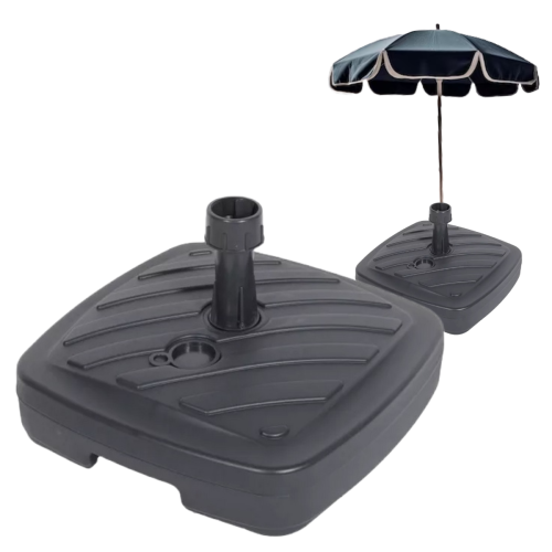 Stojak pod parasol ogrodowy grafitowy 40x40x10cm 