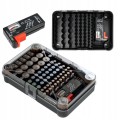 Organizer na baterie z testerem baterii 85 sztuk