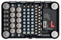 Organizer na baterie z testerem baterii 85 sztuk