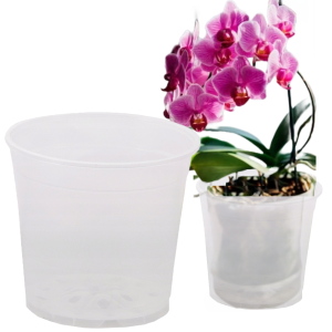 Doniczka produkcyjna plastikowa do storczyków 17 cm