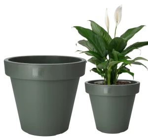 Doniczka ogrodowa plastikowa zielona 50 cm