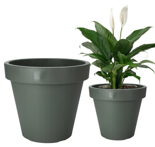 Doniczka ogrodowa plastikowa zielona 50 cm