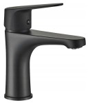 Bateria umywalkowa stojąca z korkiem czarna Sagra