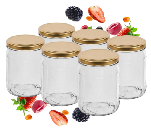 Słoik szklany na przetwory z zakrętką 500ml 6szt
