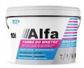 Farba akrylowa do ścian kryjąca biała Alfa 9l