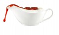 Sosjerka do sosów porcelanowa biała 400 ml