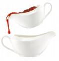 Sosjerka do sosów porcelanowa biała 400 ml