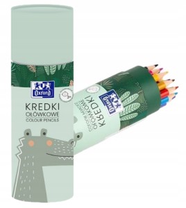Kredki ołówkowe w tubie wytrzymałe Olo 26 kolorów