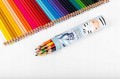Kredki ołówkowe w tubie wytrzymałe 12 kolorów