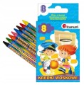 Kredki świecowe woskowe 8 kolorów