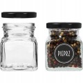 Słoiczki na przyprawy 120 ml 12 szt + 30 naklejek