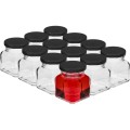 Słoiczki na przyprawy 120 ml 12 szt + 30 naklejek